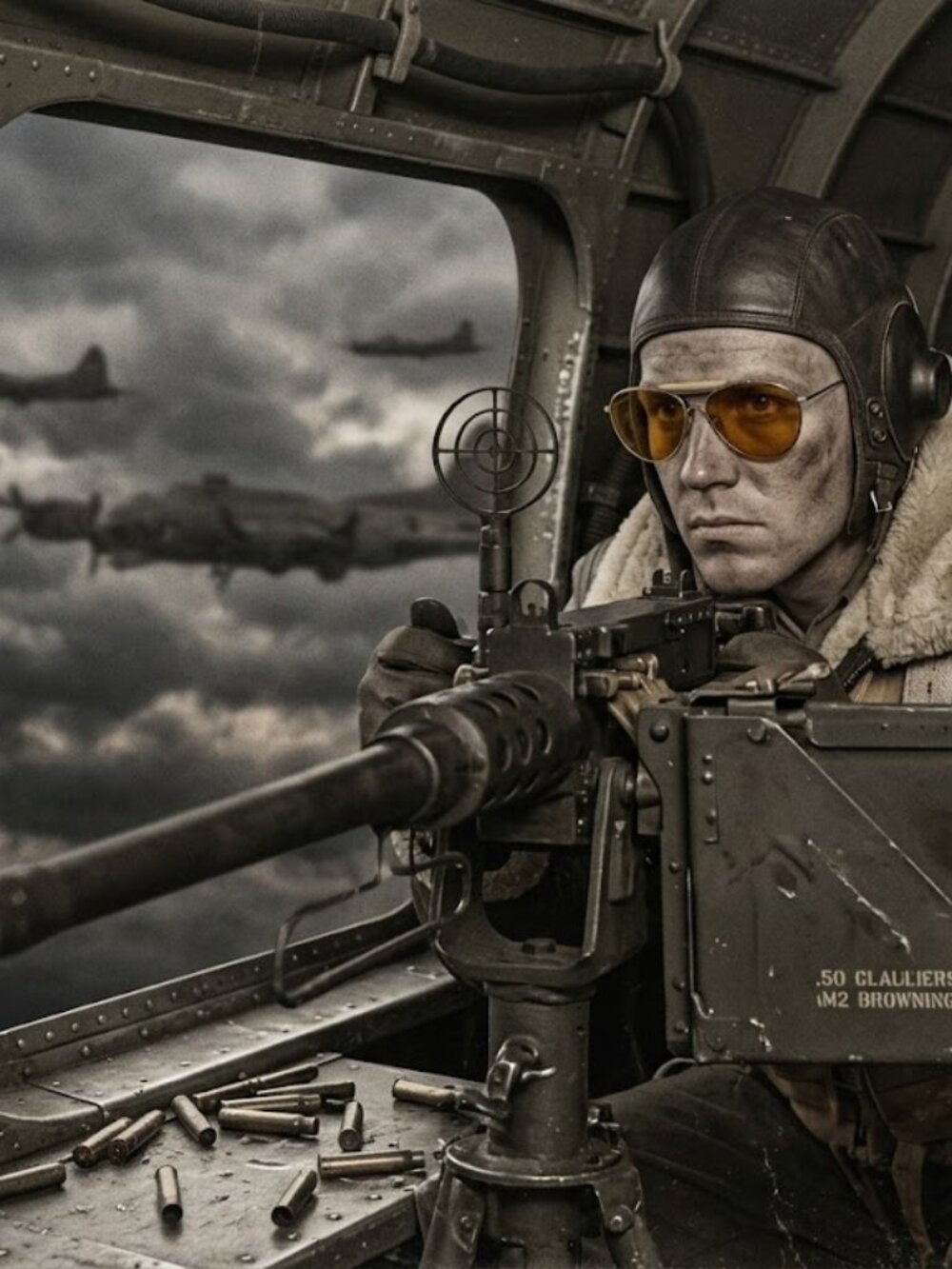 American Optical Type G-1 AAF Nickel Frame Noviole Amber WWII Aviator Sunglasses - Picture 2 of 16